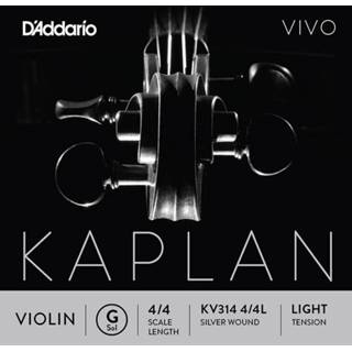 👉 Vioolsnaar silver wound D'Addario KV314-44L G-4