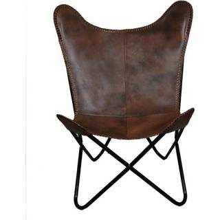 👉 Fauteuil bruin leather active Kare California Dark Brown 4025621864318