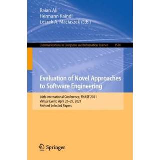 👉 Software engels Evaluation of Novel Approaches to Engineering 9783030966478