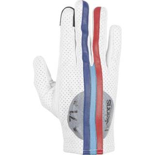 👉 Glove wit blauw rood leather t9 active Helstons Record Air Ete White Blue Red Gloves 3662136096622