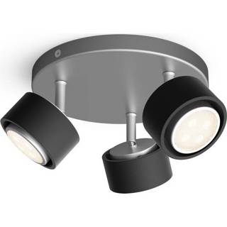 👉 Opbouwspot zilvergrijs zwart active Philips Ferano 3-lichts met 5065330P0 8718696170052