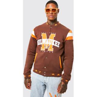 👉 Jersey Milwaukee Bomberjack, Brown