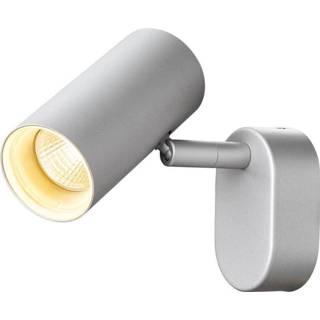 👉 Opbouwspot zilvergrijs active SLV - verlichting Led Noblo 8w 2700K 12,5cm 1002971 4024163231640