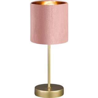 👉 Nachtkastlamp roze active Fischer&Honsel Nachtkastlampje Aura velvet 50493 4003694504935