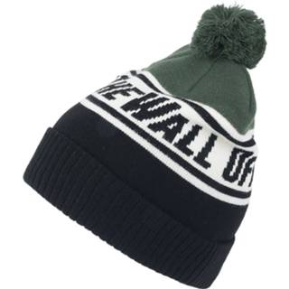 👉 Beanie zwart groen unisex kinderen Vans - Off The Wall Pom Kids