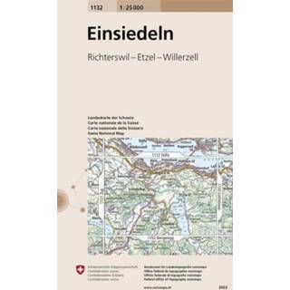 👉 Engels Swisstopo 1 : 25 000 Einsiedeln 9783302011325