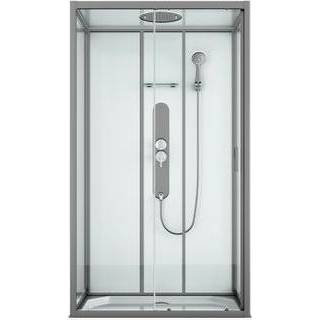 👉 Douchecabine grijs Allibert Uyuni recht 80x120cm 3588560847602