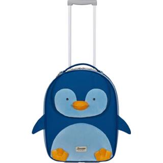 Zachte koffer gerecycled unisex blauw Sammies by Samsonite Happy Eco Upright 45 pinguin peter 5400520150554