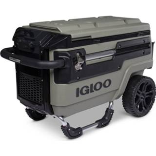 👉 Koelbox donkergroen active Igloo 34708 Trailmate 70 op wielen Olive Green