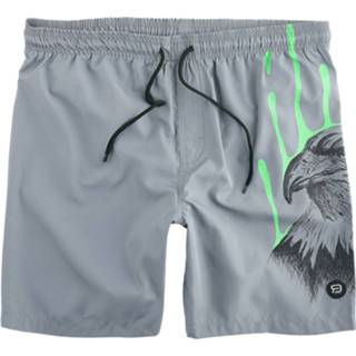 👉 Zwembroek grijs mannen m R.E.D. by EMP - Badeshorts mit Adler Print 4064854443907