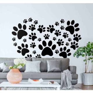 👉 Muursticker Post NL nederlands hond poot hart