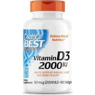 👉 Vitamine Doctor's Best Vitamin D3 2000 IU 180 capsules 753950002104