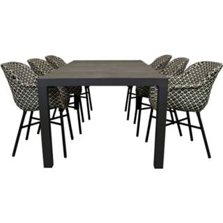 👉 Terrastafel aluminium grijs Qopps Levas tuintafel met Hartman Delphine dining tuinstoel