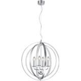 👉 Kroonluchter grijs active Trio international Candela 56cm 102000405 4017807387926