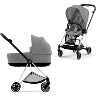 👉 Kinderwagen zwart grijs active kinderen mannen Cybex Mios 4 Compleet Plus - Chrome Black Frame Manhattan Grey 2500001517715