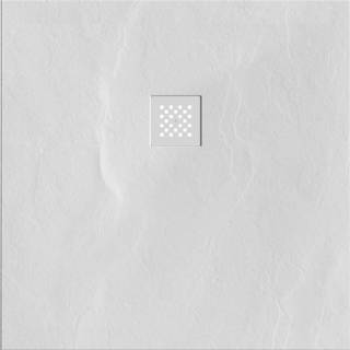 👉 Douchebak wit Sanitop Just Creating Relievo Crag 90x90 cm Mat Brauer 8720359378040