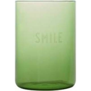 👉 Donkergroen glas meisjes groen Design Letters 350ml in green 5710498190019