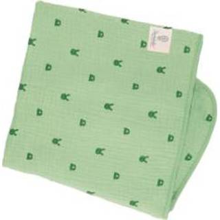👉 Groen biologisch katoen medium jongens Sterntaler Mousseline Knuffeldeken Kinni+Kalla 120 x cm 4055579812727