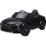👉 Kinderauto zwart active kinderen HOMdotCOM van Lexus kindervoertuig elektrische auto met mp3-muziek 6011612021042