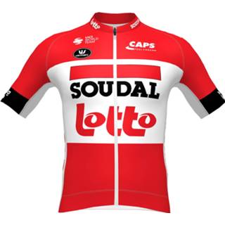👉 Fietsshirt l active wielershirt mannen LOTTO SOUDAL Summer PRR 2022 met korte mouwen, voor heren, Maat L, Wi 5404026332117