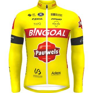 👉 Fietsshirt l active wielershirt mannen BINGOAL PAUWELS SAUCES WB 2022 met lange mouwen, voor heren, Maat L, 5404026333305