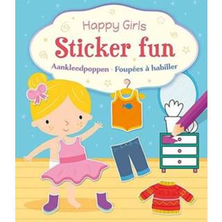 👉 Stickerboek active Uitgeverij deltas kleur- en aankleedpoppen 9789044762846