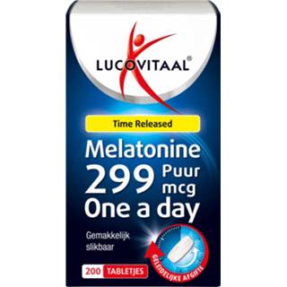 Melatonine active Lucovitaal Puur 0,299mg Time Released 200 tabletten 8713713091761