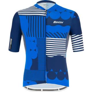 👉 Shirt XL active wielershirt SANTINI met korte mouwen Delta Optic fietsshirt mouwen, voor her 8050703149775