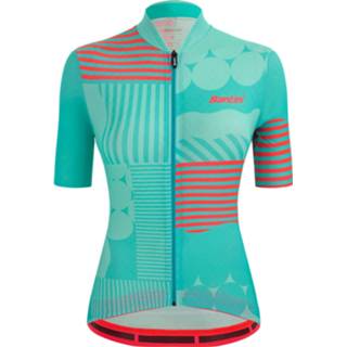 👉 Damesshirt s active fietsshirt vrouwen SANTINI Giada Optic damesfietsshirt, Maat S, Fietsshirt, Wielerkledin 8050703152881