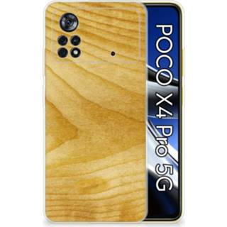 👉 Bumper hoesje hout Xiaomi Poco X4 Pro 5G Licht 8720632068101
