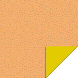 👉 Inpakpapier oranje goud active House of products confetti - 3 m 8713417015858