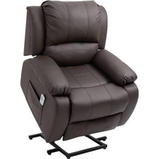 👉 Massagestoel bruin active HOMdotCOM opstahulp tv-stoel relaxstoel relaxfunctie 6011625821868