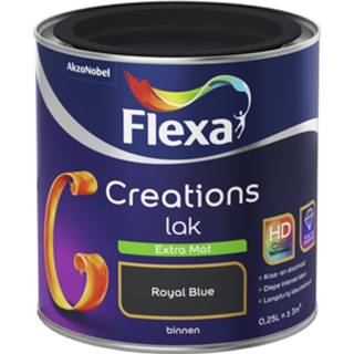 Blauw lak Flexa Creations Extra Mat - Royal Blue 8711113132572