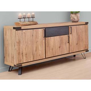 👉 Dressoir NENO 3 deuren 1 lade scarlet oak 5400943232844
