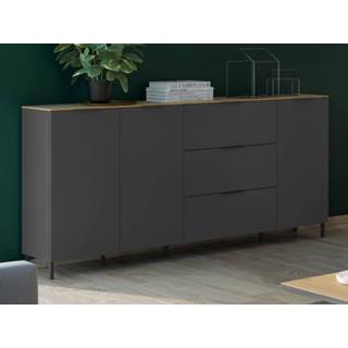 👉 Dressoir eik CALIFA 3 deuren lades navarra eik/grafiet 5400943232998