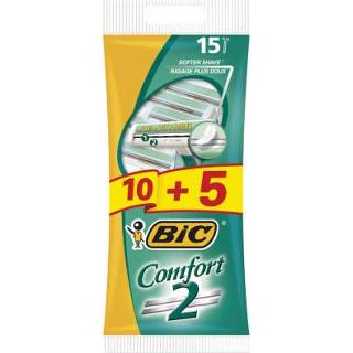 👉 Scheermesje Bic Comfort 2 Softer Shave Wegwerp 15 st 3086126693415