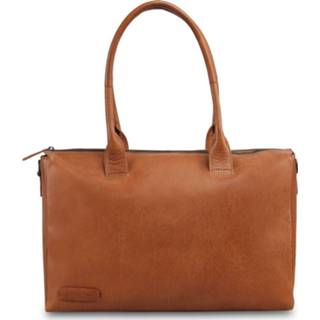 👉 Laptoptas cognac leer vrouwen schoudertas effen zwart active plevier rock copal Dames Leren 17.3 inch 8719874260848