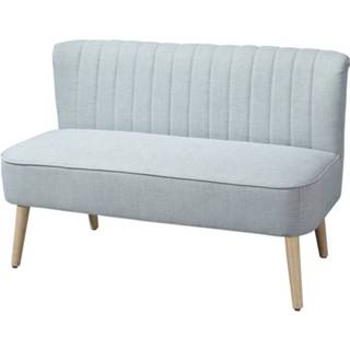 👉 Sofa groen stoffen active HOMdotCOM 2-zitter bank zitmeubel gestoffeerde lounge-sofa breed lichtgroen 6011625978975