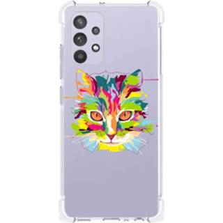 👉 Bumper hoesje Samsung Galaxy A32 4G | 5G Enterprise Editie Stevig Cat Color 8720632434210