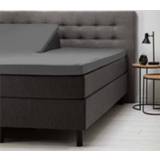 👉 Fresh & Co Verkoelend Splittopper Hoeslaken - Katoen 160 x 200 cm, Kleur: Antraciet