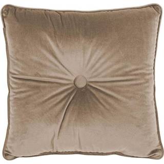 Sierkussen Microvezel-Polyester blauw Tiseco Home Studio Knoop Kleur: Taupe 5413255111097