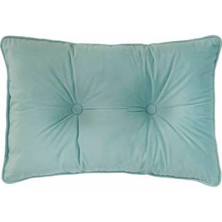 👉 Sierkussen Microvezel-Polyester blauw Tiseco Home Studio 2 Knopen Kleur: Mint 5413255107229