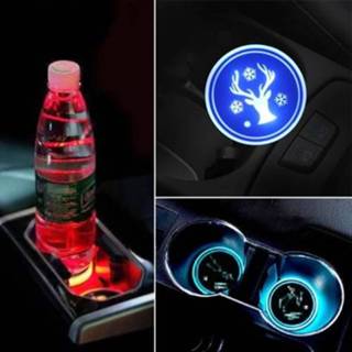 👉 Sfeerlicht active Auto AcrylicColorful USB Charger Water Cup Groove LED Sfeer Licht (Kersthert)