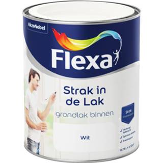 👉 Buitenlak wit lak hout middenklasse doe-het-zelf terpentinebasis lakverf zijdeglans dekkend Flexa Strak in de - Fris RAL 9016 8711113131742