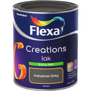 👉 Grijs lak Flexa Creations Extra Mat - Industrial Grey 8711113132701