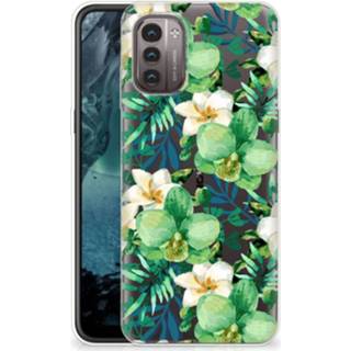 👉 Orchidee groen Nokia G21 | G11 TPU Case 8720632143198