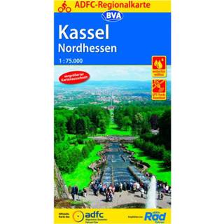 👉 Fietskaart BVA Bikemedia - Adfc-Regionalkarte Kassel Nordhessen 6. Auflage 2019 9783870738884