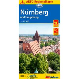 👉 Fietskaart BVA Bikemedia - Nürnberg Und Umgebung Mit Tagestouren-Vorschlägen 7. Auflage 2018 9783870738273
