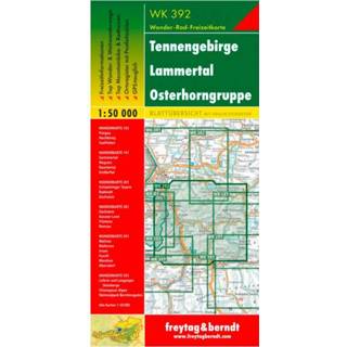 👉 Wandelkaart Freytag & Berndt - Wk 392 Tennengebirge Lammertal Osterhorngruppe Auflage 2021 9783850847391