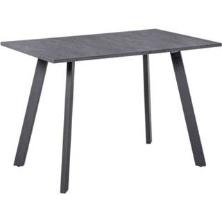 👉 Eettafel grijs antislip active HOMdotCOM Eettafel, keukentafel met verstelbare voeten, donkergrijs 6011632347337